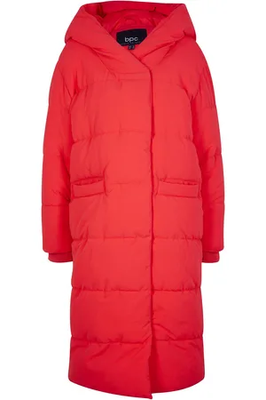 bonprix Lange, gewatteerde oversized jas met capuchon van gerecycled polyester