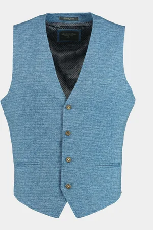 Scotland Blue Gilet Kris Waistcoat 19111KR56SB/240 blue
