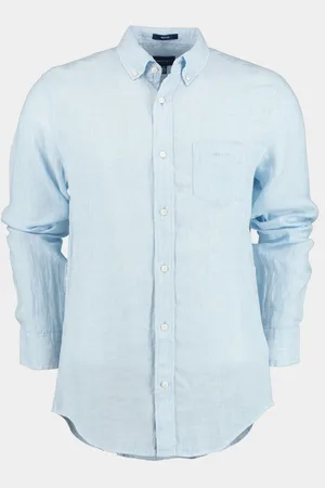 GANT Casual hemd lange mouw Reg Linen Stripe Shirt 3230081/468