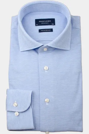 Profuomo Business hemd lange mouw piqué slim fit PP0H0A047/400