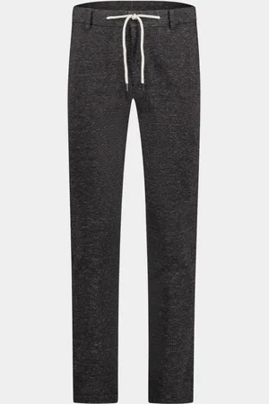 Born with Appetite Katoenen Broek Das Drawstring Trouser 23304DA51/980 dark shadow