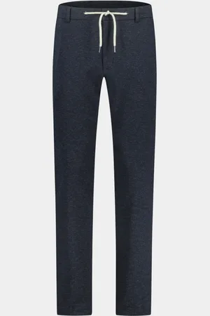 Born with Appetite Katoenen Broek Das Drawstring Trouser 23304DA51/290 navy