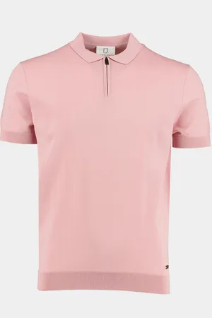 Born with Appetite Polo korte mouw Dan Polo Zip Stretch Knit 23108DA31/737 blush