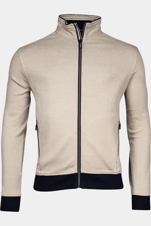 Baileys Vest Sweat Cardigan Zip 2-tone jacq 412237/83