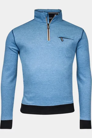 Baileys Sweater Sweat Cardigan 1/2 zip 2-tone 413130/68