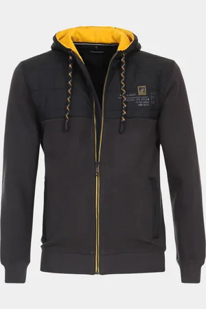 Casa Moda Vest Sweatjacke mit Kapuze 444189700/108