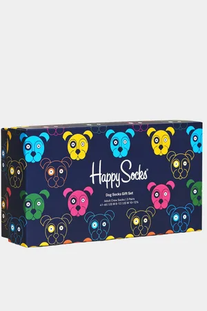 Happy Socks Cadeaubox Sokken 3-Pack Mixed Dog Socks Gift Se XDOG08/0150