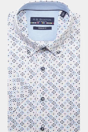 R.B. Boston Casual hemd korte mouw Regular Fit 416670/421