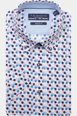 R.B. Boston Casual hemd korte mouw Regular Fit 416670/401