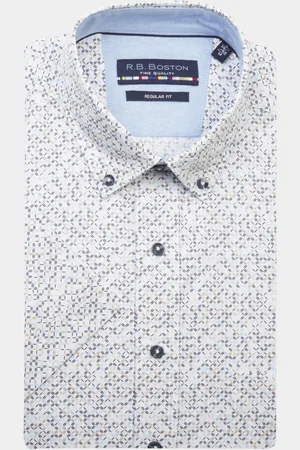 R.B. Boston Casual hemd korte mouw Regular Fit 416670/603