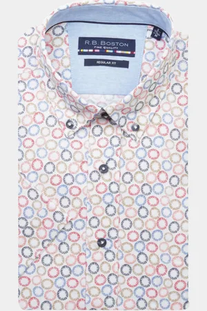 R.B. Boston Casual hemd korte mouw Regular Fit 416670/302