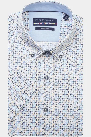 R.B. Boston Casual hemd korte mouw Regular Fit 416670/914