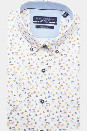 R.B. Boston Casual hemd korte mouw Regular Fit 416670/929