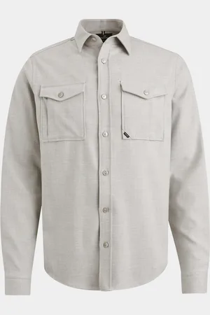 Vanguard Casual hemd lange mouw Long Sleeve Shirt Melange Twi VSI2409227/7149