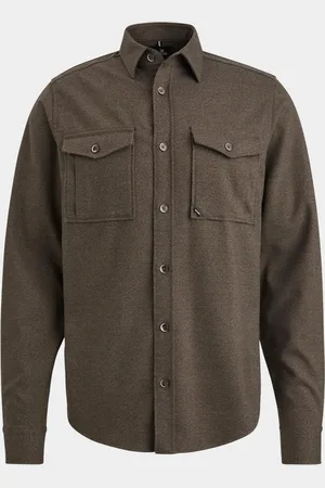 Vanguard Casual hemd lange mouw Long Sleeve Shirt Melange Twi VSI2409227/8292