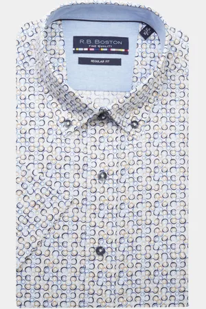 R.B. Boston Casual hemd korte mouw Regular Fit 416670/614