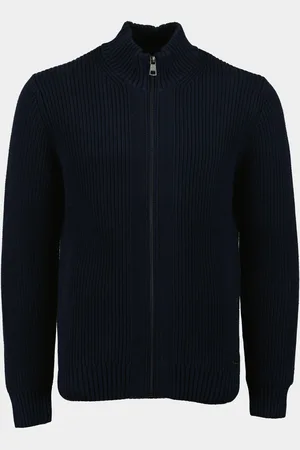 Scotland Blue Vest Eimar Full Zip Cardigan 24305EI09SB/290 navy
