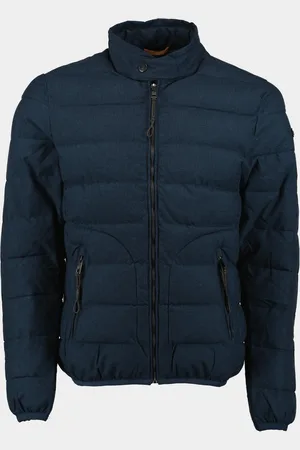 Scotland Blue Winterjack Jerk Outdoor Jacket Wool Look 24301JE24SB/290 navy