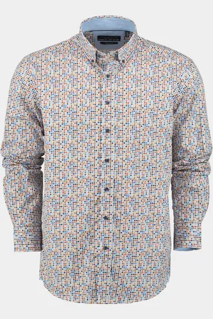 R.B. Boston Casual hemd lange mouw Regular Fit Cotton 427670/322