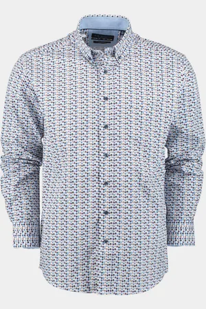 R.B. Boston Casual hemd lange mouw Regular Fit Cotton 427670/324