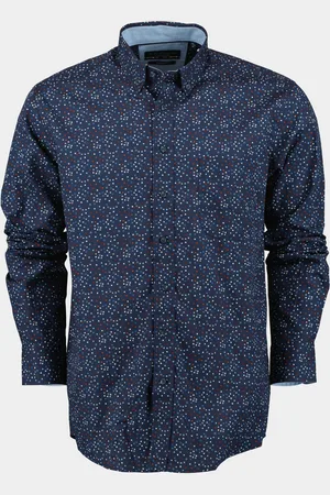 R.B. Boston Casual hemd lange mouw Regular Fit Cotton 427670/303