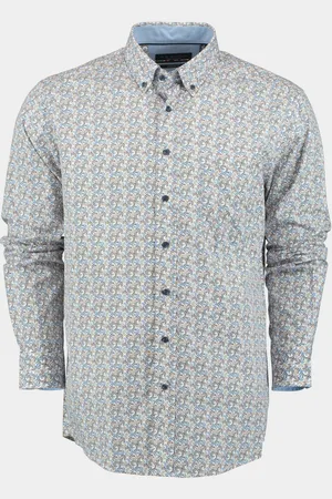 R.B. Boston Casual hemd lange mouw Regular Fit Cotton 427670/306