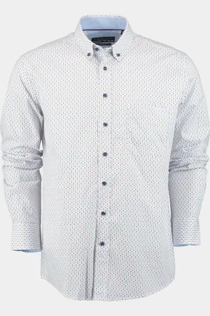 R.B. Boston Casual hemd lange mouw Regular Fit Cotton 427670/604