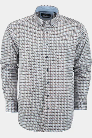 R.B. Boston Casual hemd lange mouw Regular Fit Cotton 427670/326