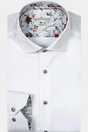 Giordano Casual hemd lange mouw Maggiore, LS Semi Cutaway Fin 427882/10