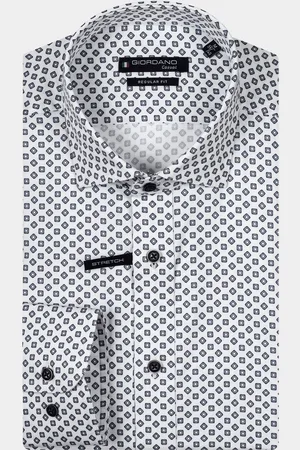 Giordano Casual hemd lange mouw Edward LS Graphic Minimal Pri 427024/10