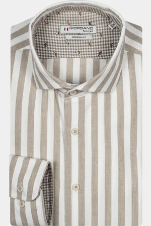 Giordano Casual hemd lange mouw Row, LS Cutaway Brushed Winte 427840/81