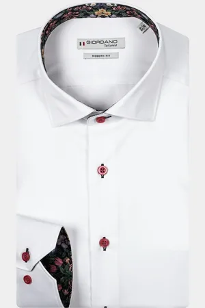 Giordano Casual hemd lange mouw Maggiore, LS Semi Cutaway Fin 427885/10