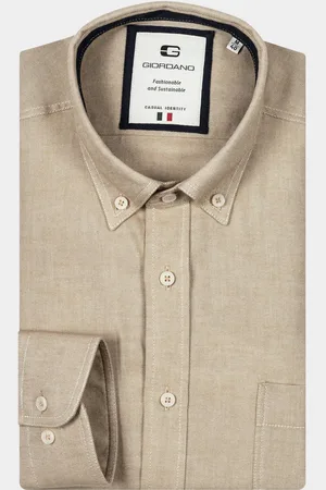 Giordano Casual hemd lange mouw Bologna, LS Button Down Oxfor 427809/81
