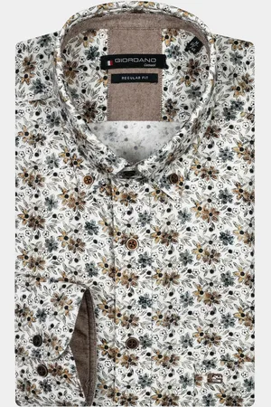 Giordano Casual hemd lange mouw Ivy, LS Button Down Flower P 427040/12