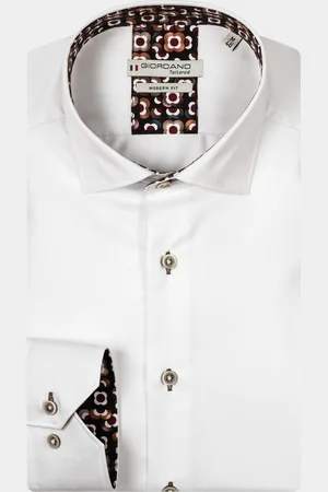 Giordano Casual hemd lange mouw Maggiore, LS Semi Cutaway Fin 427887/10