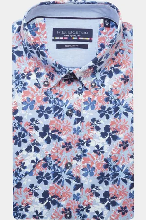 R.B. Boston Casual hemd korte mouw Regular Fit 416670/325