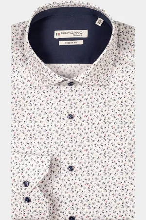 Giordano Casual hemd lange mouw Maggiore long sleeve semi cut 517854/10