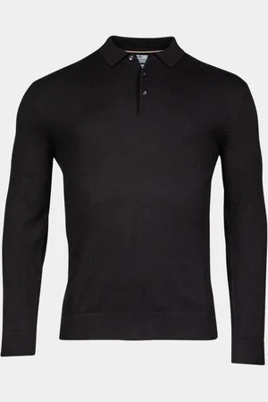 Baileys Polo lange mouw Pullover Polo Collar buttons 328320/906