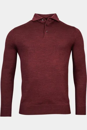 Baileys Polo lange mouw Pullover Polo collar buttons 328323/39