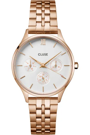Brandfield Cluse Minuit - dames horloge - Roségoudkleurig met band