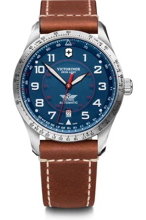 Brandfield Victorinox - heren horloge - zilverkleurig met band