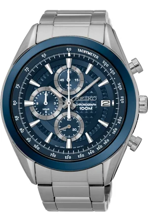 Brandfield Seiko - heren horloge - zilverkleurig met band