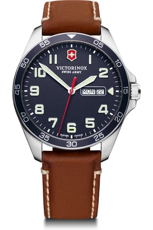Brandfield Victorinox - heren horloge - zilverkleurig met band