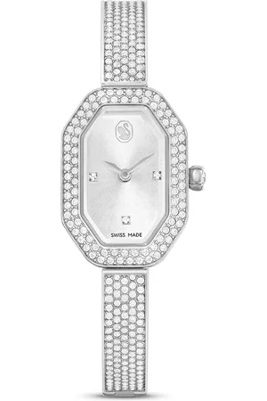Brandfield Swarovski Dextera - dames horloge - zilverkleurig met band