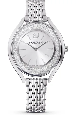 Brandfield Swarovski Crystalline - dames horloge - zilverkleurig met band