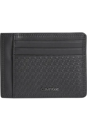 Brandfield Calvin Klein Minimalism Zwarte Leren Pasjeshouder K50K51090601O