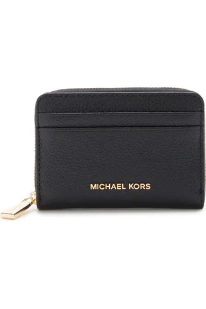 Brandfield Michael Kors Jet Set Zwarte Leren Ritsportemonnee 32T4GJ6Z5L-001