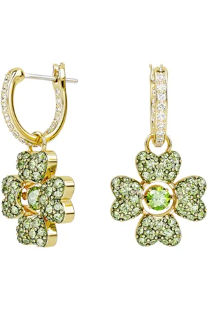 Brandfield Swarovski Idyllia - Dames Oorbellen - goudkleurig & Groen