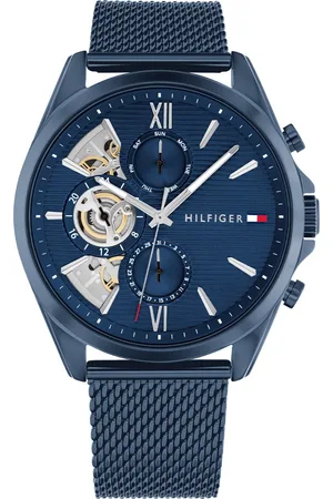 Brandfield Tommy Hilfiger blauwe heren horloge met blauwe wijzerplaat