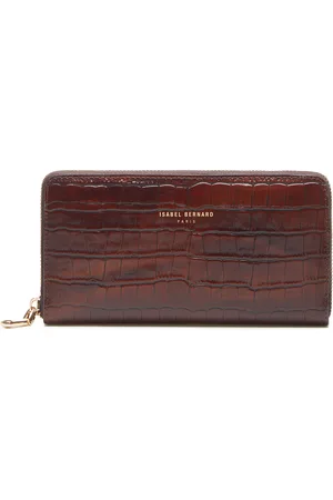 Brandfield Isabel Bernard Honoré Léa Croco Bruine Ritsportemonnee IB23006